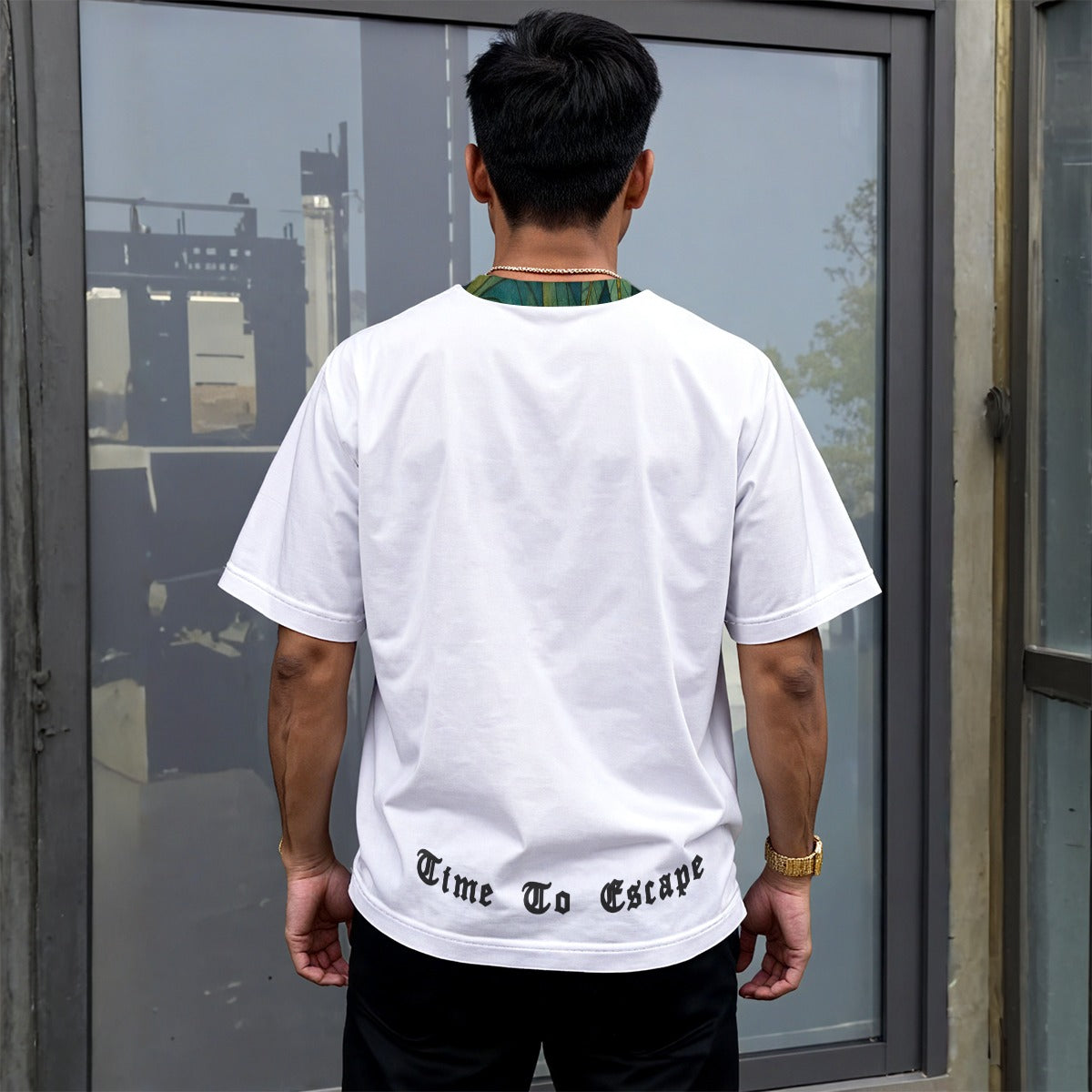 Time To Escape  Unisex Drop-shoulder T-shirt|180GSM