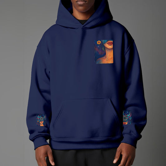 Time To Escape  Unisex Pullover Hoodie with Micro-Fleece Lining|DTF