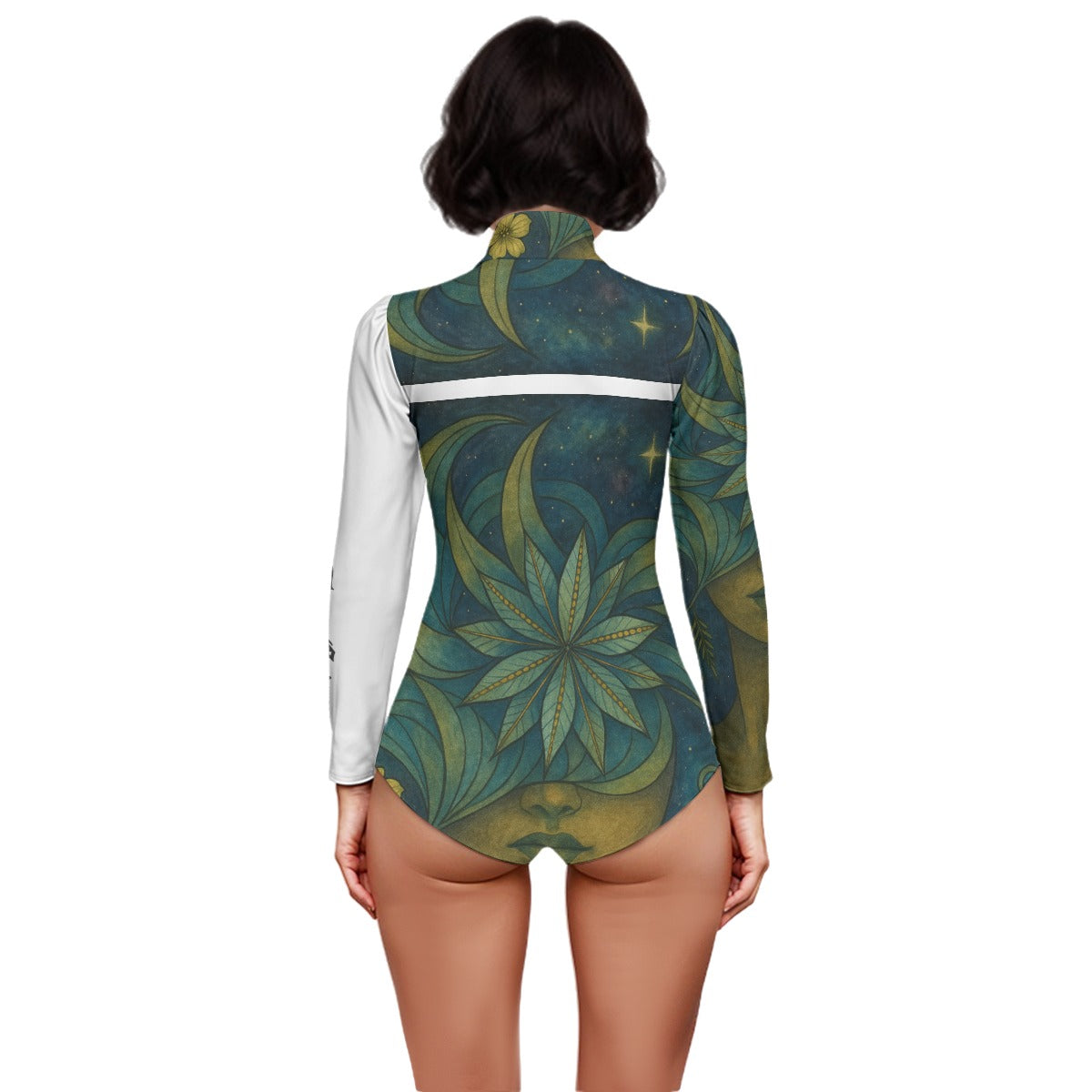 Time To Escape  women's puff sleeve bodysuit