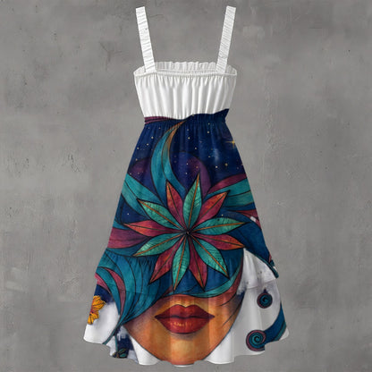 Time To Escape  Women‘s Ruffle Hem Dress