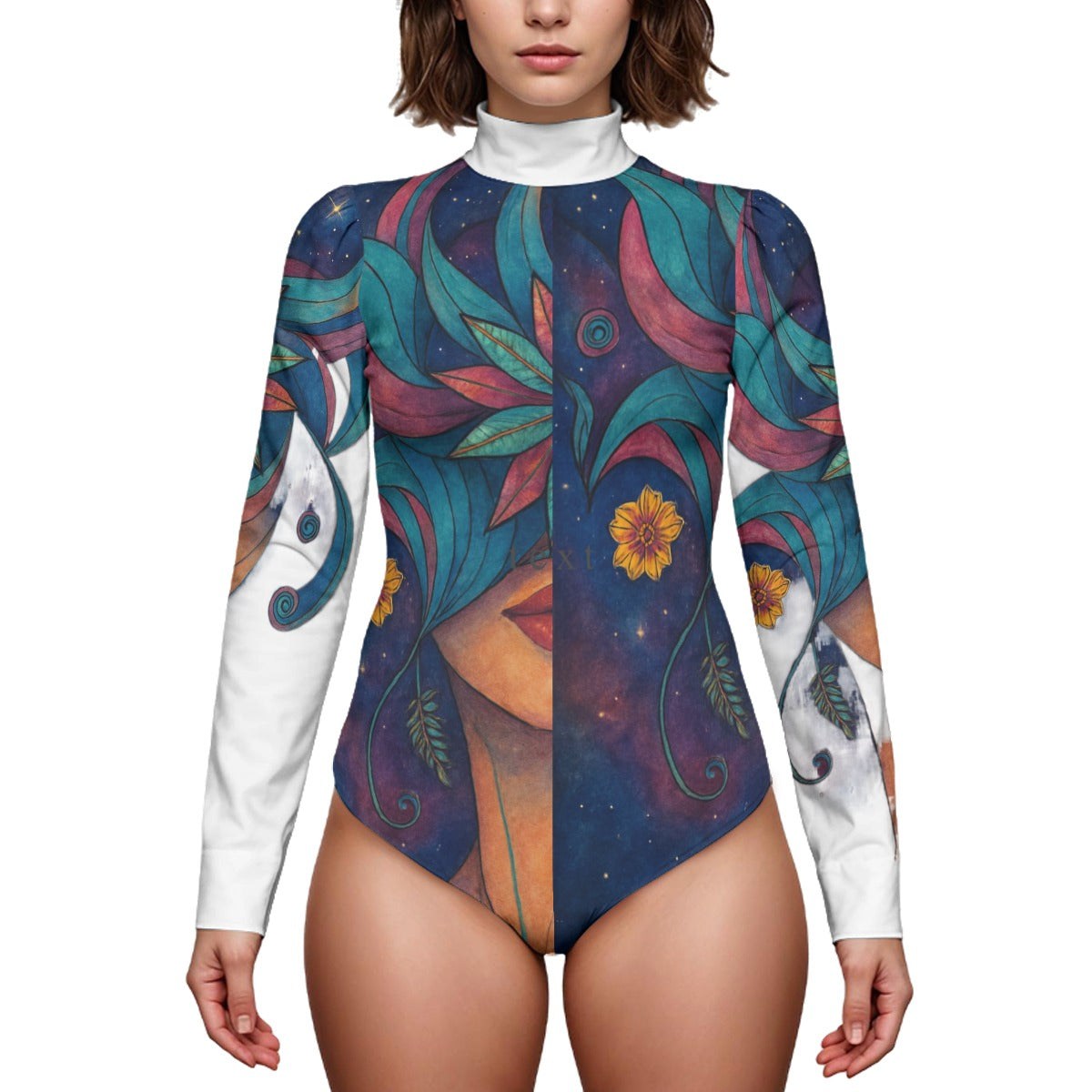 Time To Escape  women's puff sleeve bodysuit