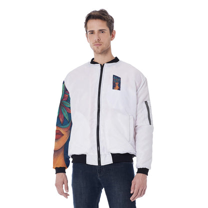 Time To Escape  Men's Bomber Jacket With Sleeve Pocket