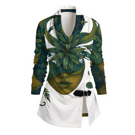 Time To Escape  Women's Draped Long Sleeve Top