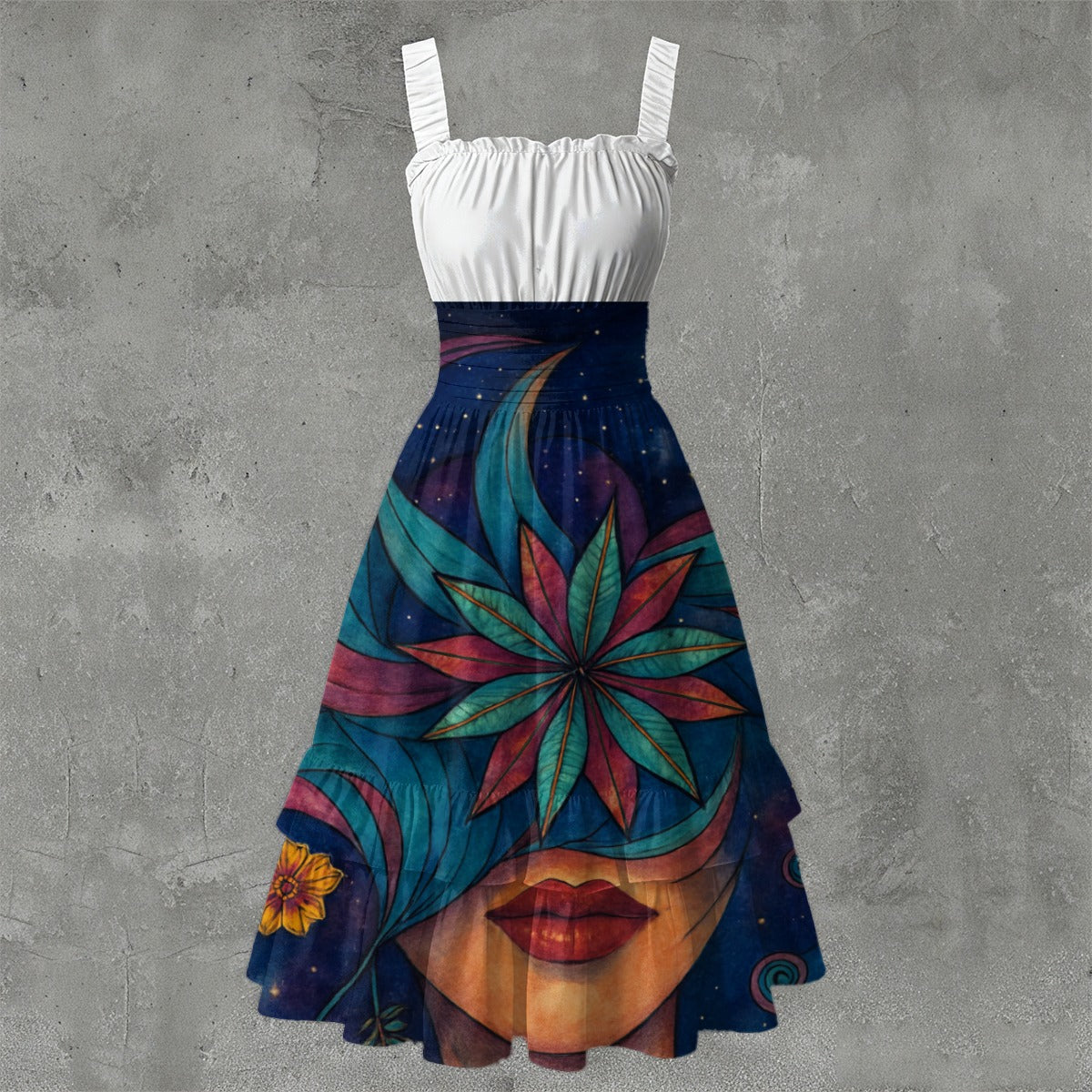 Time To Escape  Women‘s Ruffle Hem Dress