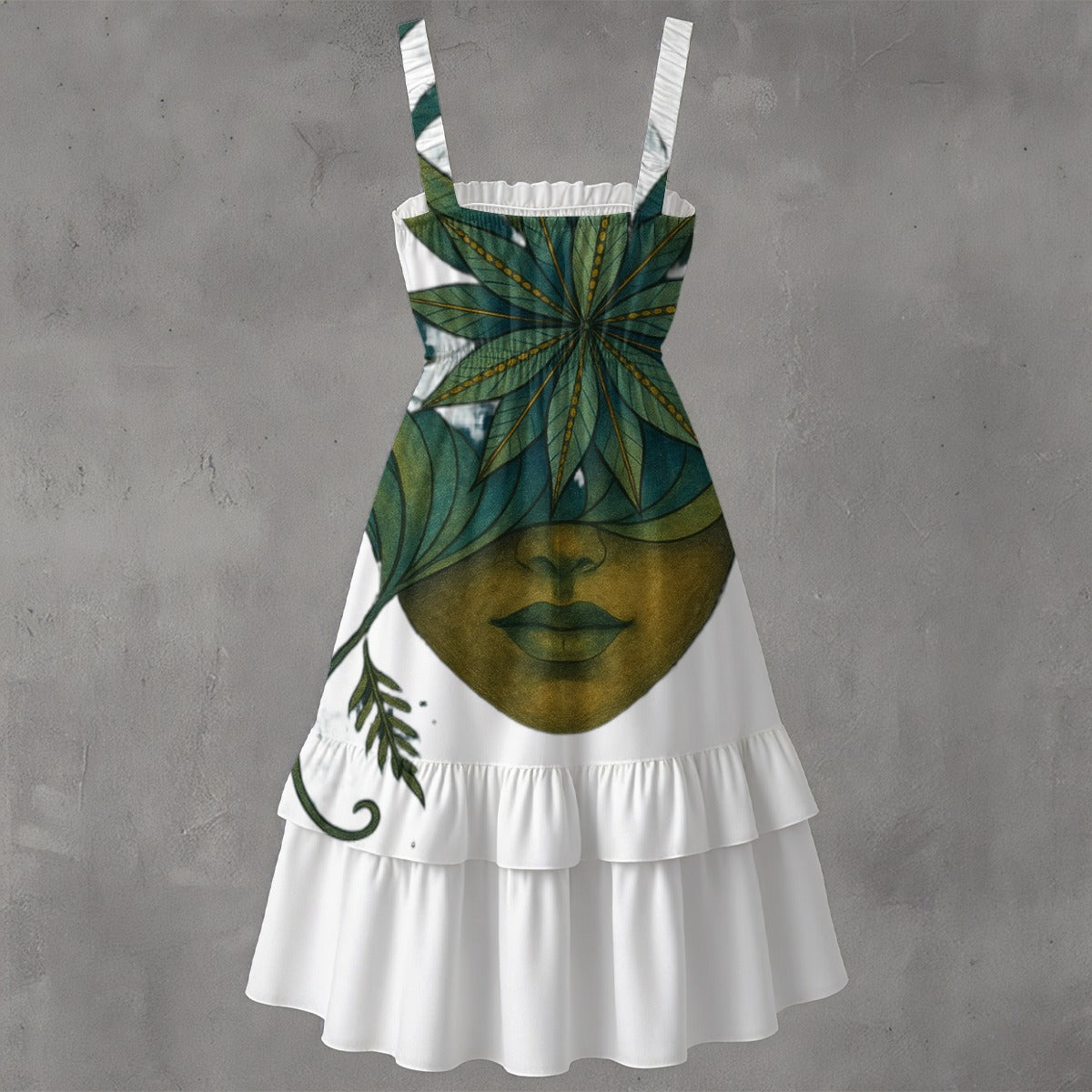 Time To Escape  Women‘s Ruffle Hem Dress