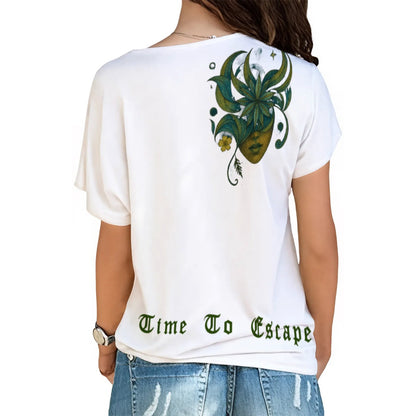 Time To Escape  Women's T-shirt With Elastic Band