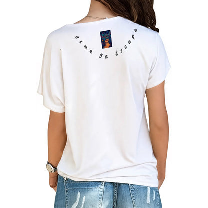 Time To Escape  Women's T-shirt With Elastic Band