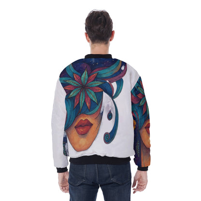 Time To Escape  Men's Bomber Jacket With Sleeve Pocket