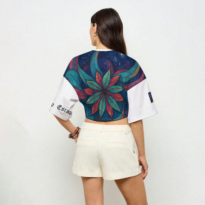 Time To Escape  Women’s Casual Crop Top