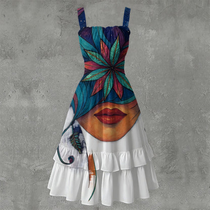 Time To Escape  Women‘s Ruffle Hem Dress