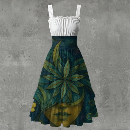 Time To Escape  Women‘s Ruffle Hem Dress