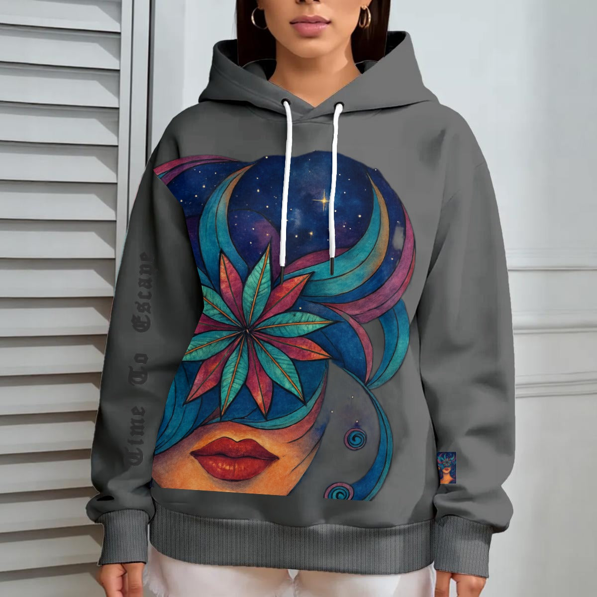 Time To Escape  Women's Oversize Hoodie With Fleece |DTF