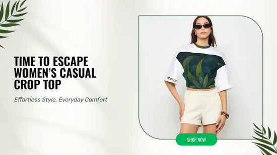 Time To Escape Women&rsquo;s Casual Crop Top by@Outfy