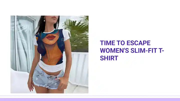 Time To Escape Women's Slim-Fit T-shirt by@Outfy