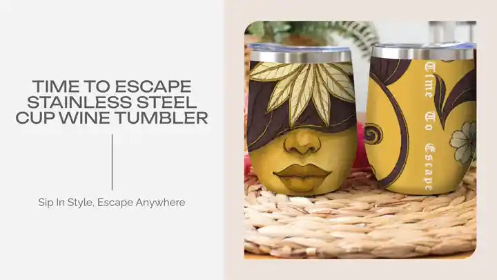 Time To Escape Stainless Steel Cup Wine Tumbler by@Outfy