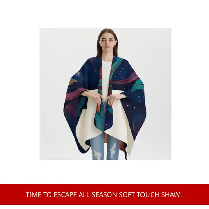Time To Escape All-Season Soft Touch Shawl by@Outfy