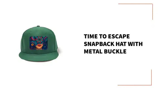 Time To Escape Snapback Hat with Metal Buckle by@Outfy