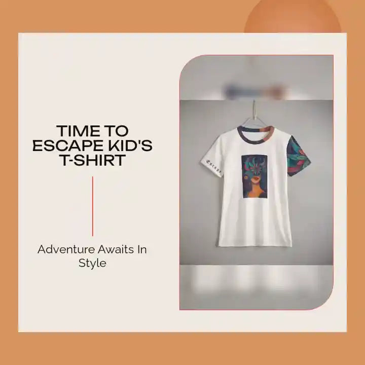 Time To Escape Kid's T-Shirt by@Outfy