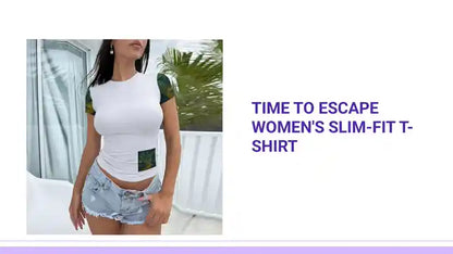 Time To Escape Women&#039;s Slim-Fit T-shirt by@Outfy