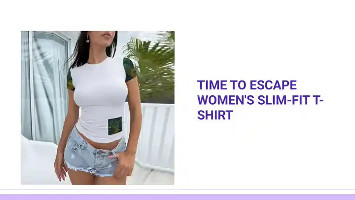 Time To Escape Women&#039;s Slim-Fit T-shirt by@Outfy