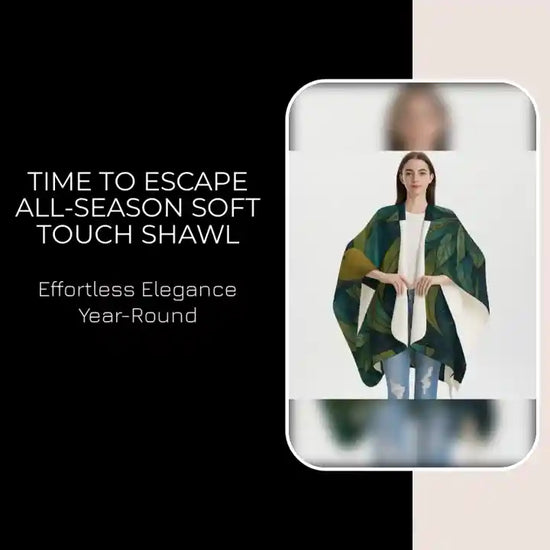 Time To Escape All-Season Soft Touch Shawl by@Outfy