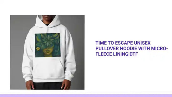 Time To Escape Unisex Pullover Hoodie with Micro-Fleece Lining|DTF by@Outfy