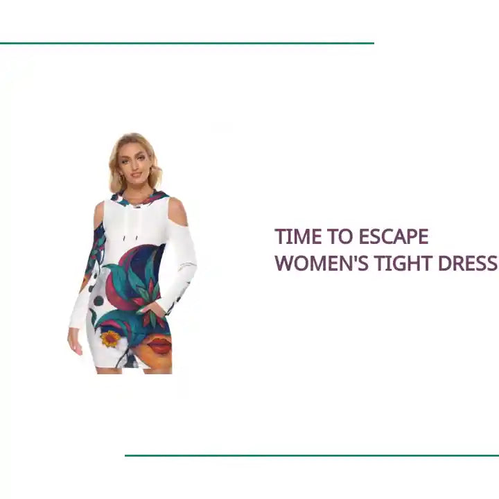 Time To Escape Women&#039;s Tight Dress by@Outfy