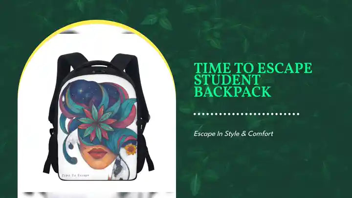 Time To Escape Student Backpack by@Outfy