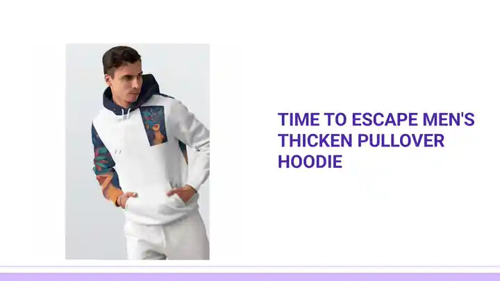 Time To Escape Men&#039;s Thicken Pullover Hoodie by@Outfy