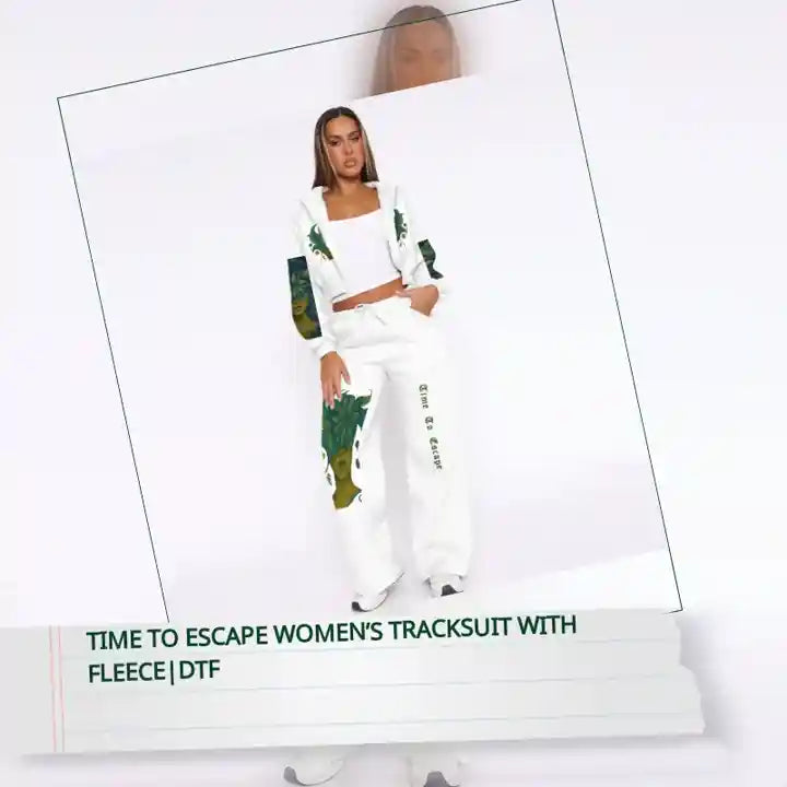 Time To Escape Women&rsquo;s Tracksuit With Fleece|DTF by@Outfy