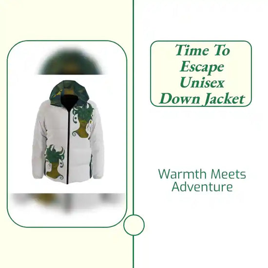 Time To Escape Unisex Down Jacket by@Outfy