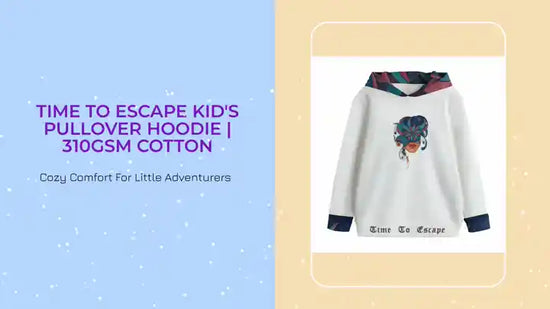Time To Escape Kid&#039;s Pullover Hoodie | 310GSM Cotton by@Outfy