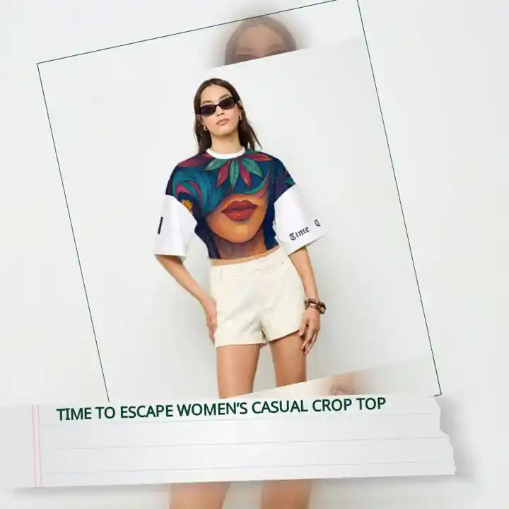 Time To Escape Women&rsquo;s Casual Crop Top by@Outfy