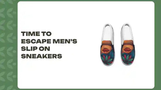 Time To Escape Men's Slip On Sneakers by@Outfy