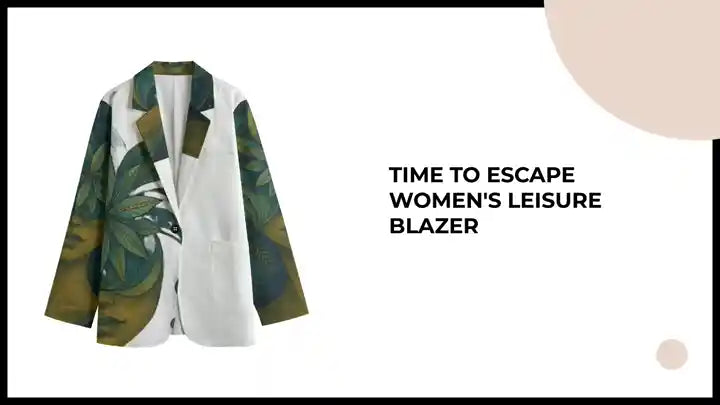 Time To Escape Women's Leisure Blazer by@Outfy