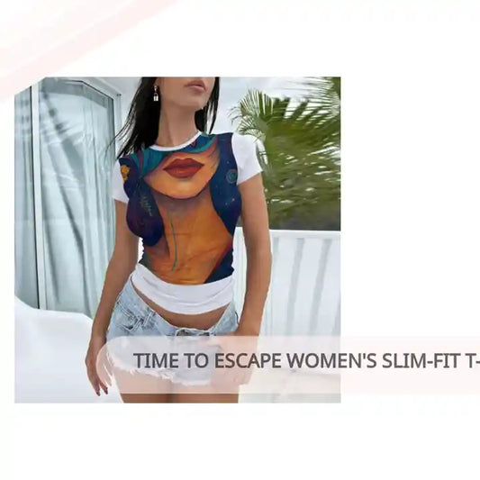 Time To Escape Women&#039;s Slim-Fit T-shirt by@Outfy