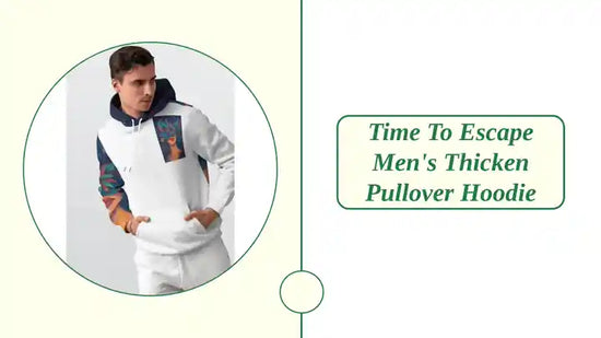 Time To Escape Men's Thicken Pullover Hoodie by@Outfy