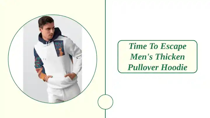 Time To Escape Men's Thicken Pullover Hoodie by@Outfy