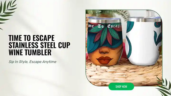 Time To Escape Stainless Steel Cup Wine Tumbler by@Outfy