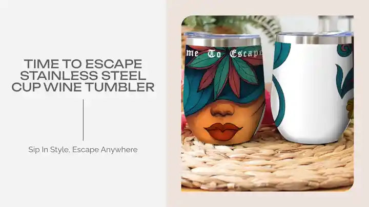 Time To Escape Stainless Steel Cup Wine Tumbler by@Outfy