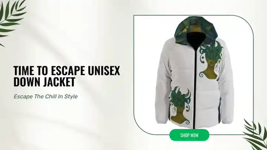 Time To Escape Unisex Down Jacket by@Outfy