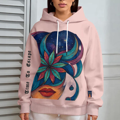 Time To Escape  Women's Oversize Hoodie With Fleece |DTF